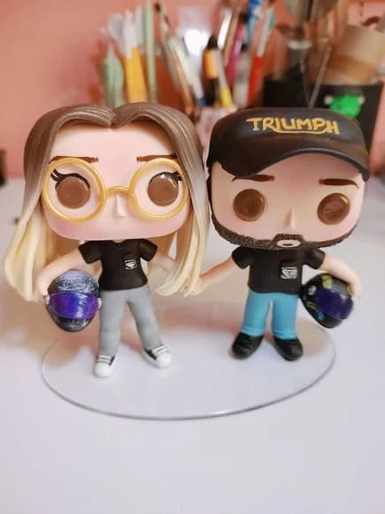 Funko Pop Casal Motociclistas