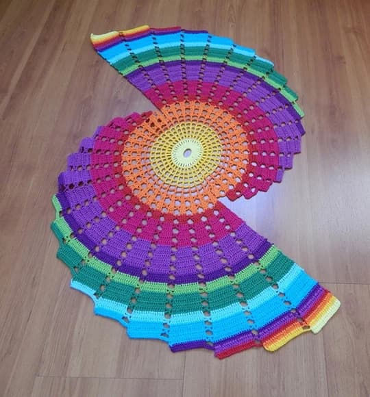 Caminho de Mesa Espiral Mixcolor Al01