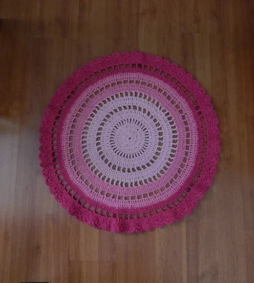 Tapete de Crochê Circular Mely