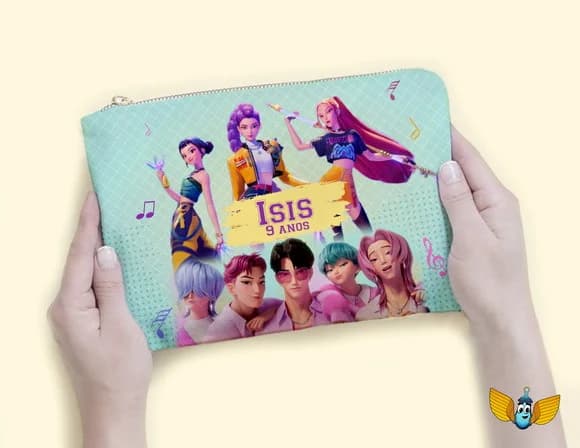 Necessaire Guerreiras do K-pop Personalizada
