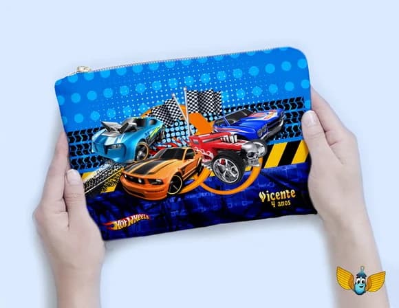 Necessaire Carros Hotwheels Personalizada