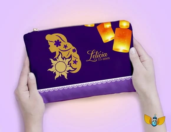Necessaire Rapunzel 15 Anos Personalizada