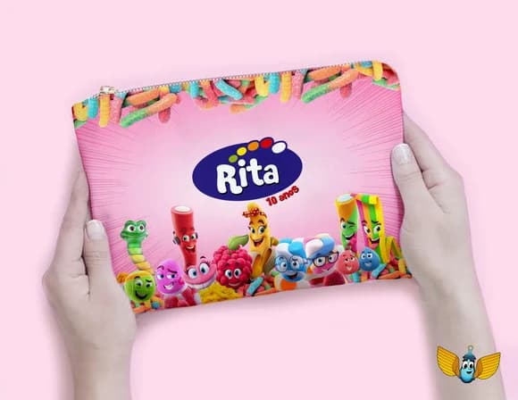 Necessaire Balinhas e Docinhos Personalizada