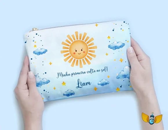 Necessaire Primeira Volta ao Sol Personalizada