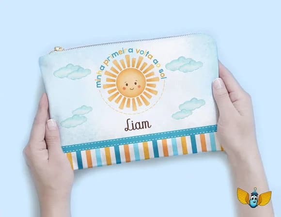 Necessaire Primeira Volta ao Sol Personalizada8