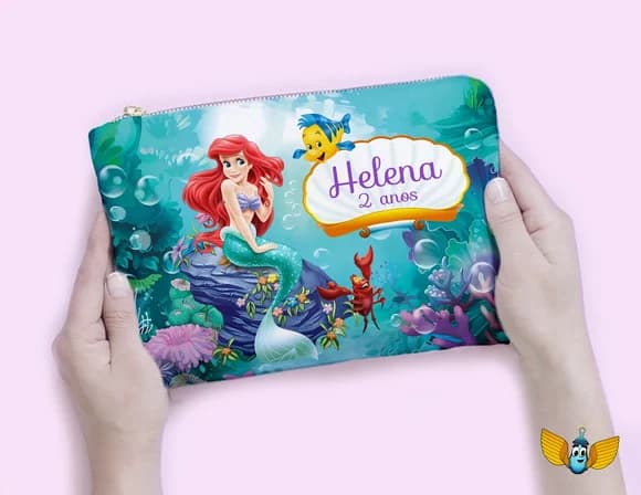 Necessaire Pequena Sereia Personalizada
