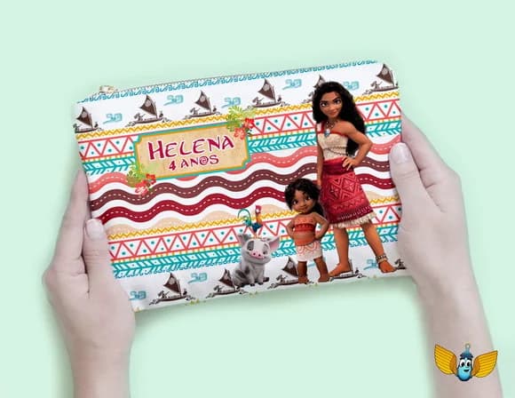 Necessaire Moana 2 - Meninas e Meninos Personalizada