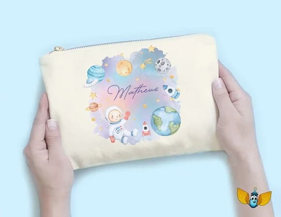 Necessaire Astronauta Candy Color Personalizada