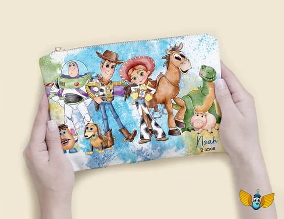 Necessaire Toy Story Aquarela Personalizada