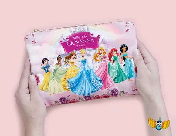 Necessaire Princesas Disney Jardim Personalizada