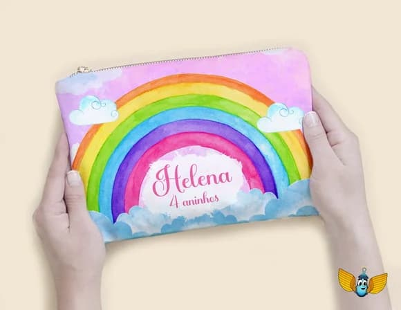 Necessaire Arco Iris Personalizada