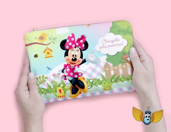 Necessaire Minnie Jardim Personalizada