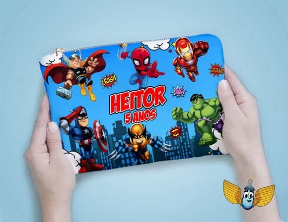 Necessaire Heróis Baby Personalizada