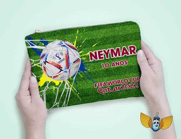 Necessaire Futebol Copa do Mundo Personalizada