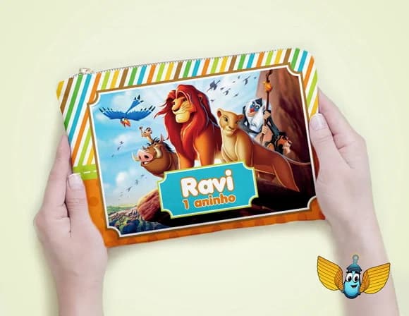 Necessaire Rei Leão Personalizada