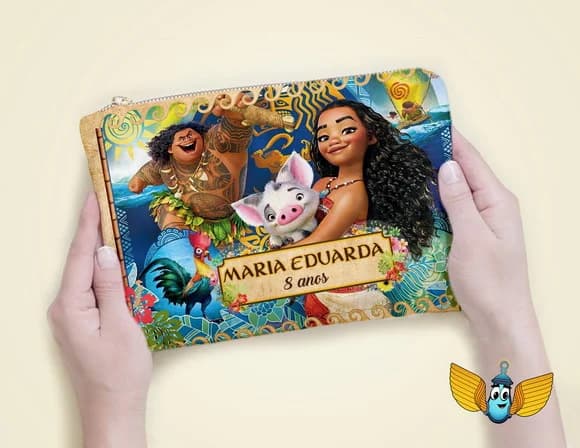 Necessaire Personalizada Moana | Lembrancinha Festa Infantil