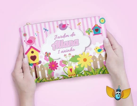 Necessaire Jardim Encantado Personalizada