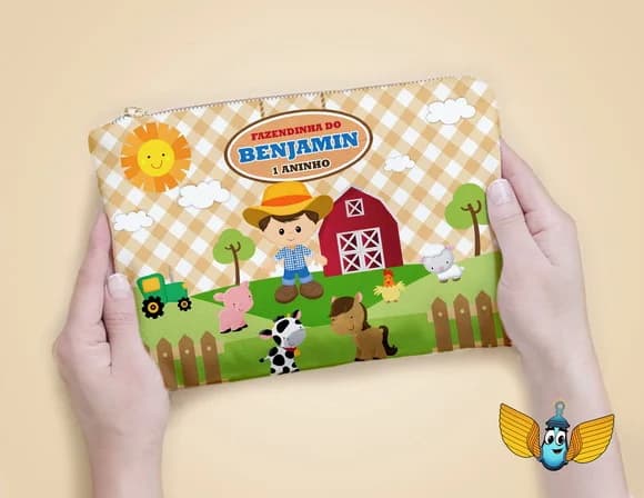 Necessaire Fazendinha Personalizada