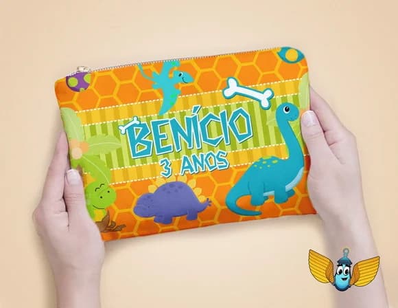 Necessaire Dinossauros Baby Personalizada