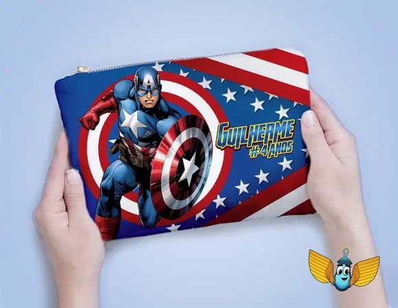 Necessaire Capitão América Personalizada