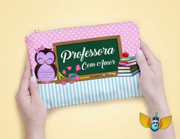 Necessaire Dia dos Professores - Professora com Amor