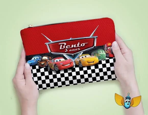 Necessaire Personalizada Carros Disney | Lembrancinha Festa Infantil