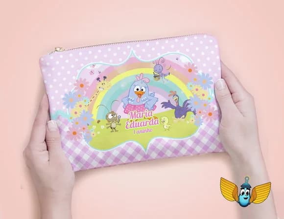 Necessaire Galinha Pintadinha - Personalizada