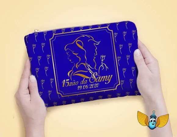 Necessaire Bela e a Fera 15 Anos - Personalizada