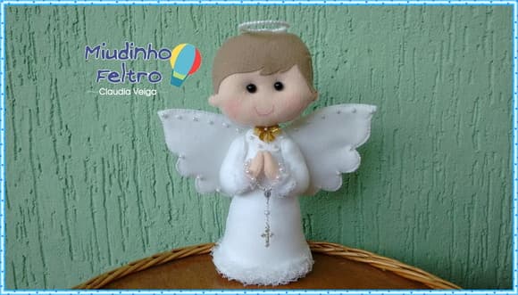 Anjo em feltro