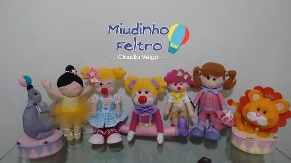 Circo Menina Rosa 7 Peças