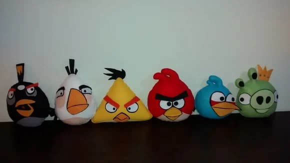 Angry Passaros em Feltro - Valor Unitário