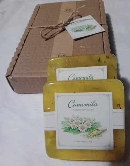 Sabonete Vegano Luxo - Camomila