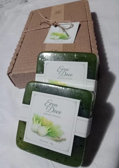 Sabonete Vegano Luxo - Erva Doce