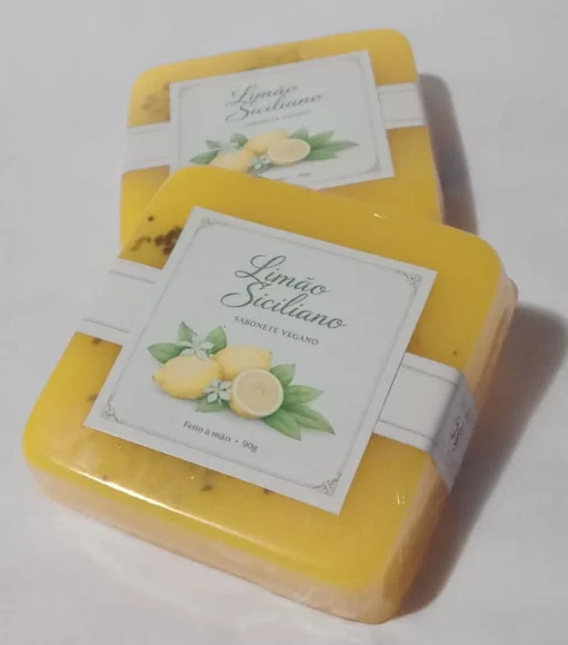 Sabonete Vegano Luxo - Limão Siciliano