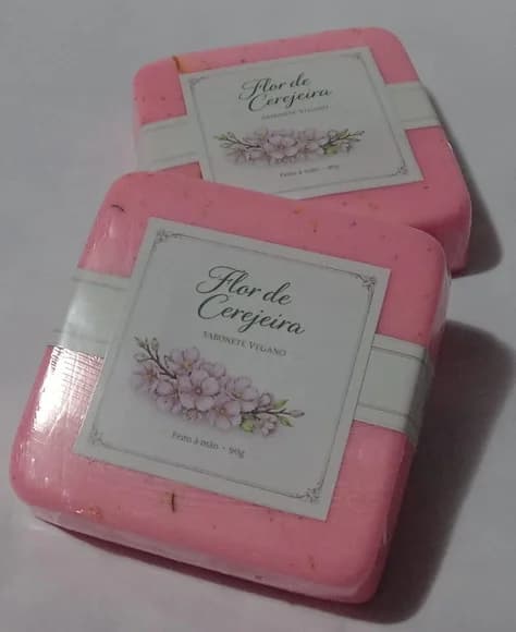 Sabonete Vegano Luxo - Flor de Cerejeira