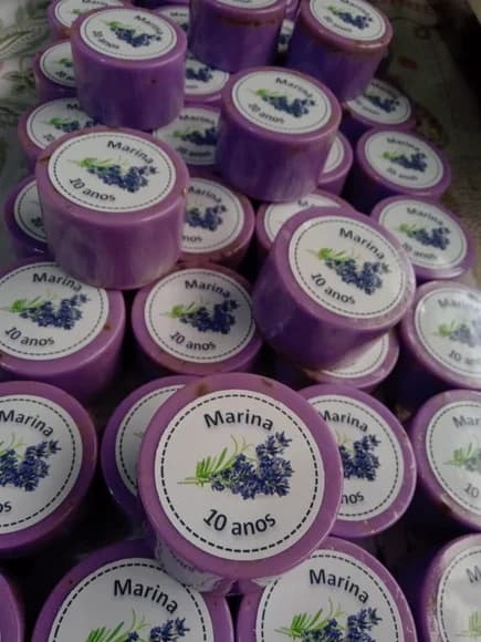Sabonete Artesanal Redondo Vegano Amora e Açaí
