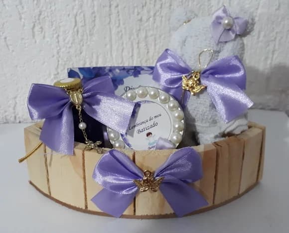 Lembrancinha Batizado com Toalha Personalizada