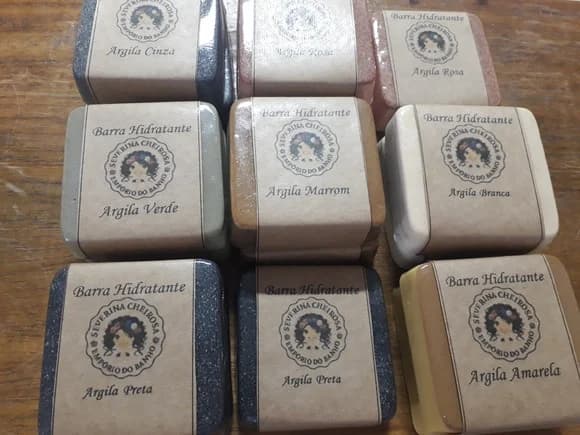 Sabonetes de Argila Grande Pura sem Misturas
