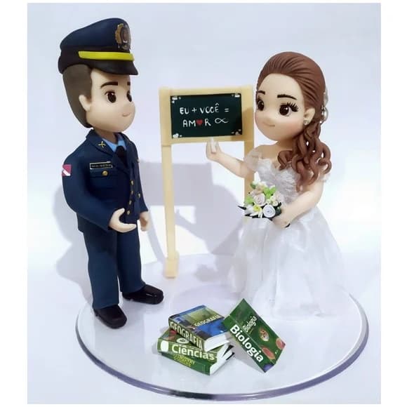 Topo de Casamento de Biscuit