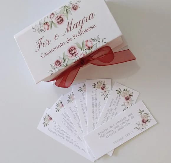 Caixa de Promessas Personalizada para Lembrancinha