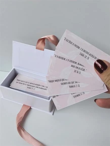 Caixa de Promessas Personalizada para Lembrancinha