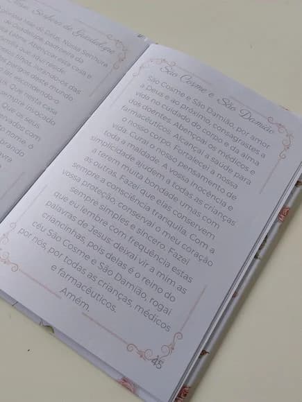 Livro de Orações Capa Dura Personalizado para Batizado