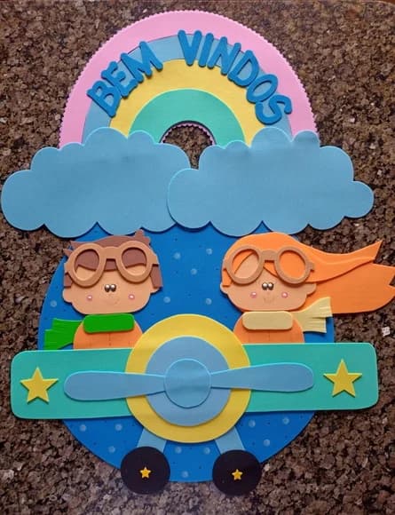 Placa de Porta Pequenos Aviadores