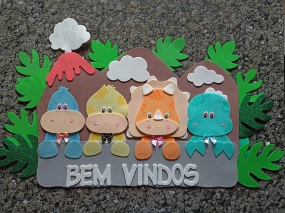 Placa de Porta Dinossauros