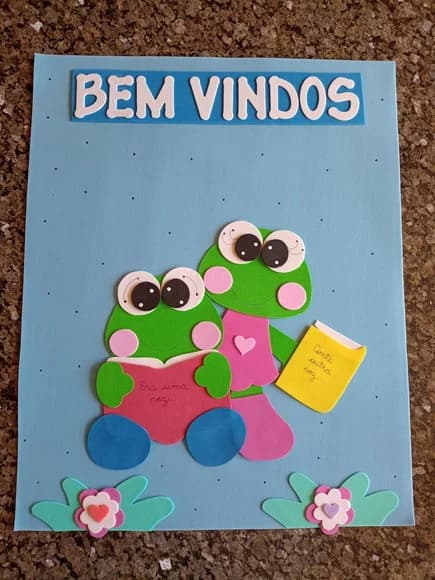 Placa de Porta Tema Sapinhos