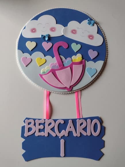 Placa de porta chuva de amor