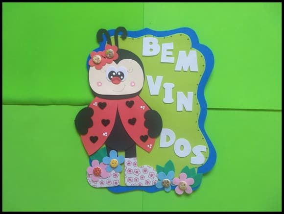 Placa de porta joaninha