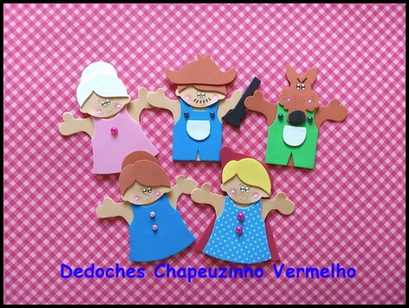 Kit dedoches Chapeuzinho Vermelho
