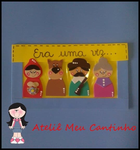 Dedoches chapeuzinho vermelho