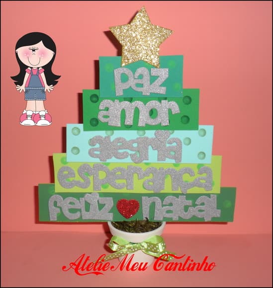 Árvore frases de natal